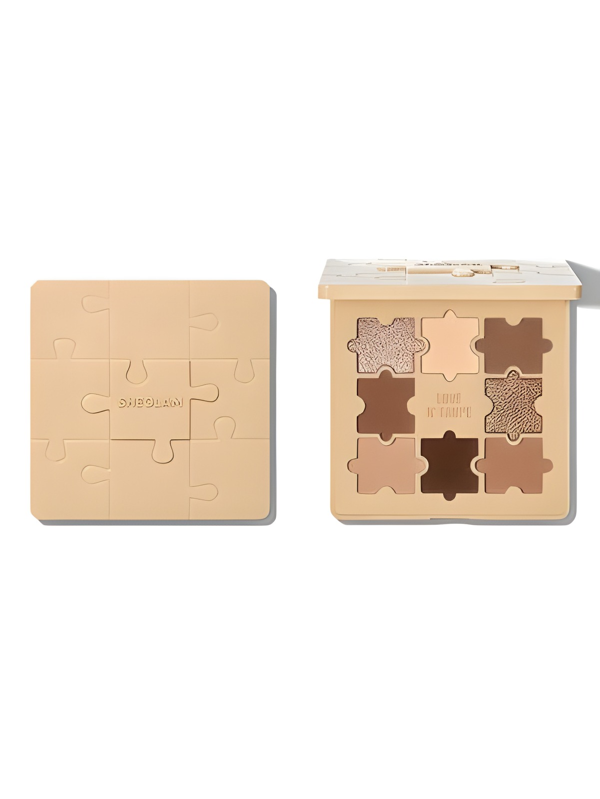 sheglam Sheglam Jazy Jigsaw Eyeshadow Palette hued in nude