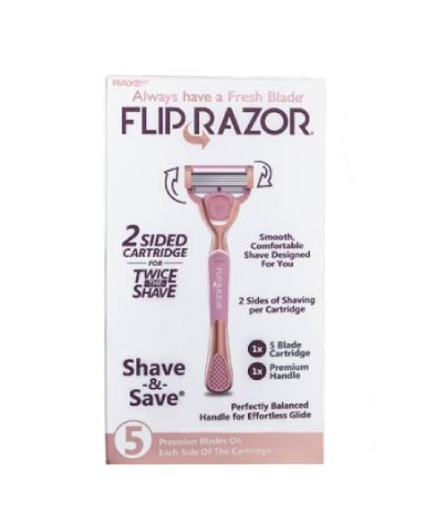 FLIP RAZOR 2 SIDED CARTRIDGE 1PCS